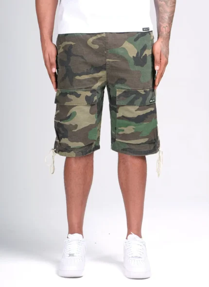 Nvlty Vintage Lace Cargo Shorts Camo (1)