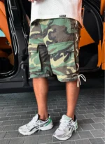 Nvlty Vintage Lace Cargo Shorts Camo (3)