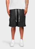 Nvlty Vintage Nylon Snapper Shorts Black (1)