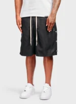 Nvlty Vintage Nylon Snapper Shorts Black (8)