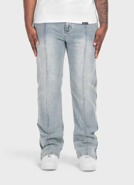 Nvlty Vintage Pleat Jeans Blue (1)