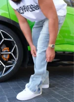 Nvlty Vintage Pleat Jeans Blue (2)
