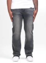 Nvlty Vintage Pyramid Studded Jeans Black (1)