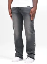 Nvlty Vintage Pyramid Studded Jeans Black (6)