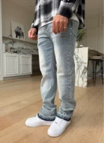 Nvlty Vintage Pyramid Studded Jeans Blue (7)