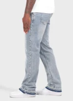 Nvlty Vintage Pyramid Studded Jeans Blue (9)
