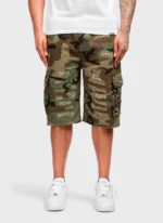 Nvlty Vintage Repaired Cargo Shorts Camo (1)