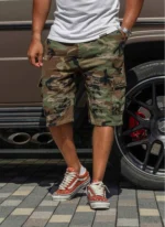 Nvlty Vintage Repaired Cargo Shorts Camo (7)