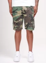 Nvlty Vintage Studded Cargo Shorts Camo (1)