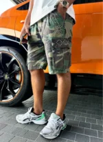 Nvlty Vintage Studded Cargo Shorts Camo (3)