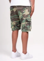 Nvlty Vintage Studded Cargo Shorts Camo (5)
