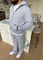 Nvlty Vintage Studded Zip Hoodie Grey (2)
