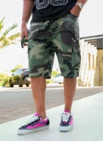Nvlty Vintage VVS Cluster Cargo Shorts Camo (4)