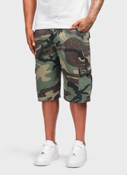 Nvlty Vintage VVS Cluster Cargo Shorts Camo (7)