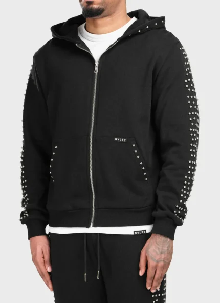Nvlty Vintage VVS Zip Hoodie Black (12)