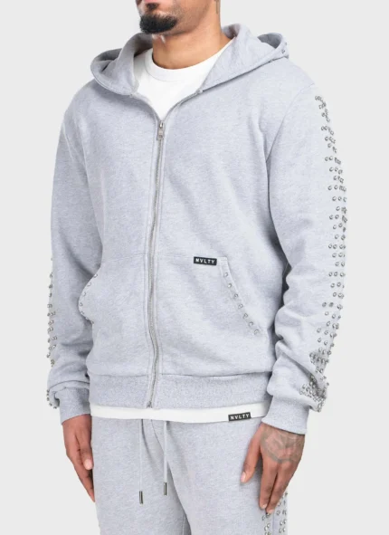 Nvlty Vintage VVS Zip Hoodie Grey (6)