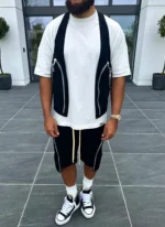 Nvlty Vintage Zipper Cargo Shorts Black (3)