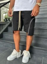 Nvlty Vintage Zipper Cargo Shorts Black (5)